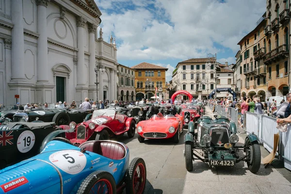 Vintage cars at Freedom Square Stock Photo