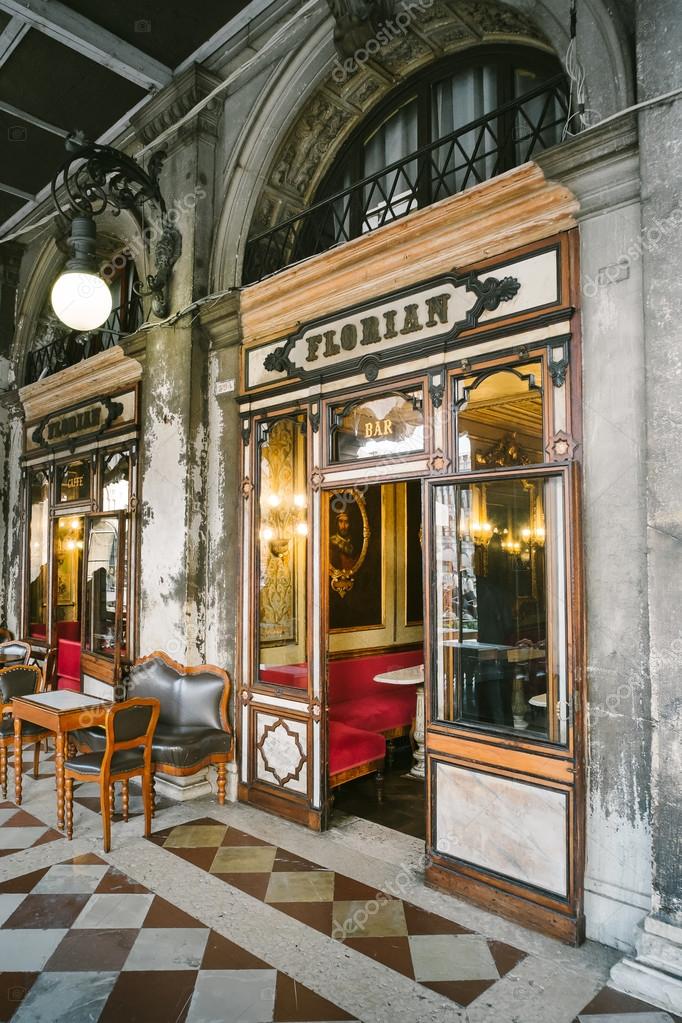 Cafe Florian, Venecia Italia — Foto editorial de stock