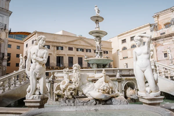 Pretoria fontän, Palermo — Stockfoto