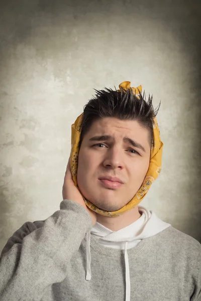 Young man with toothache — Stock Photo, Image