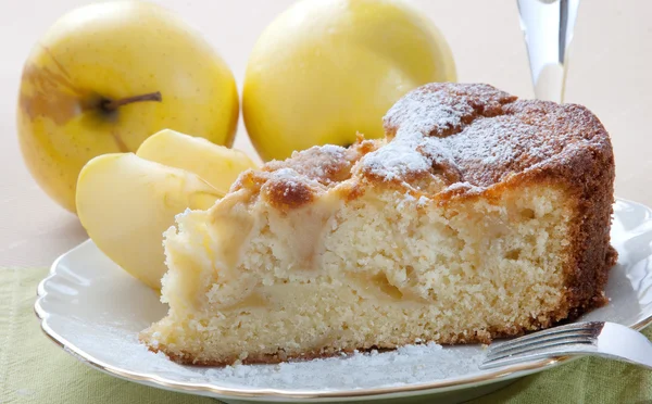 Stukje appeltaart. — Stockfoto