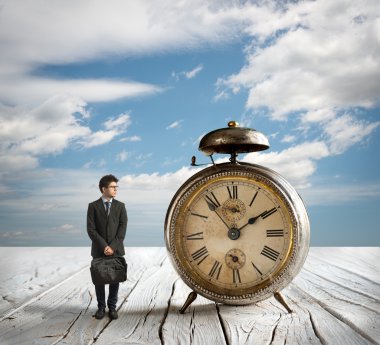 Bussinesman ve Alarm clock