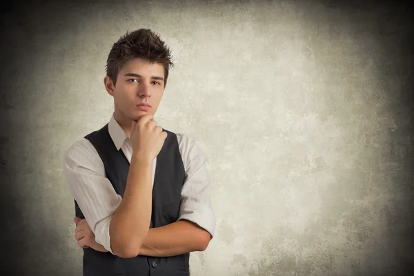 Doubtful young man — Stock Photo, Image