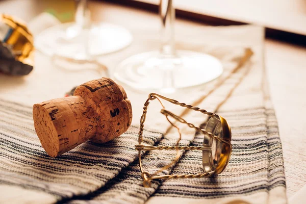 Cork and bottle opener — Stock Photo, Image