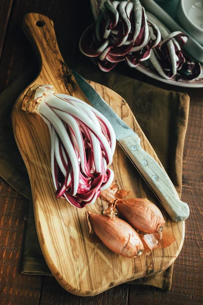 Trevisói vörös radicchio — Stock Fotó