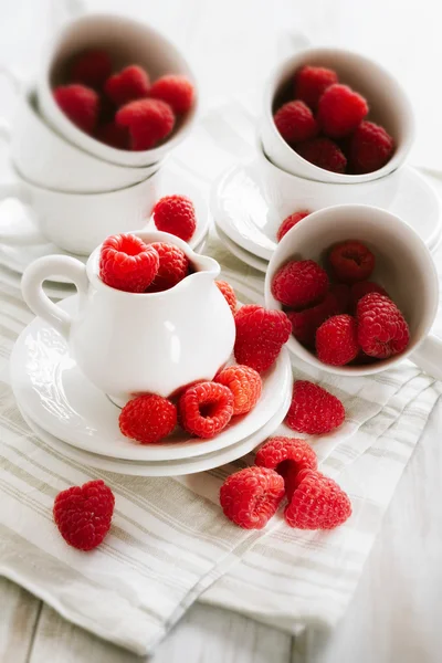 Fresh ripe raspberries Stock Picture