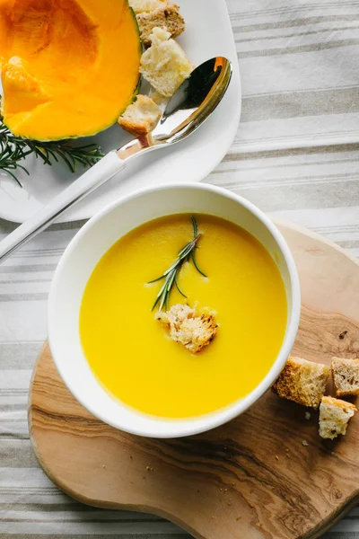 Fresh pumpkin soup — Stock Image Fresh pumpkin soup Stock Picture