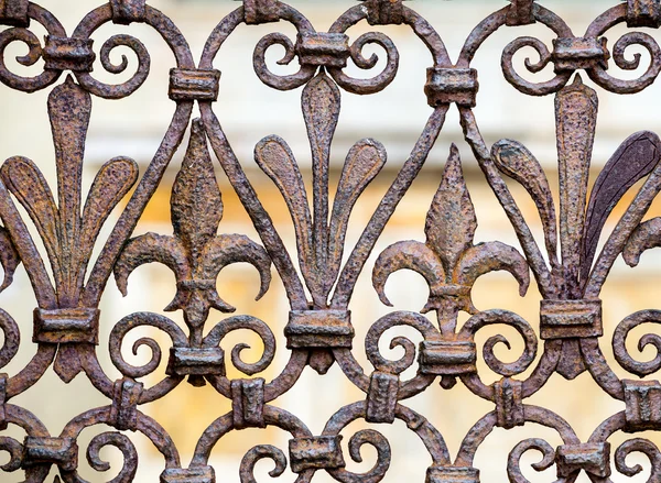 Eski demir çit — Stok fotoğraf