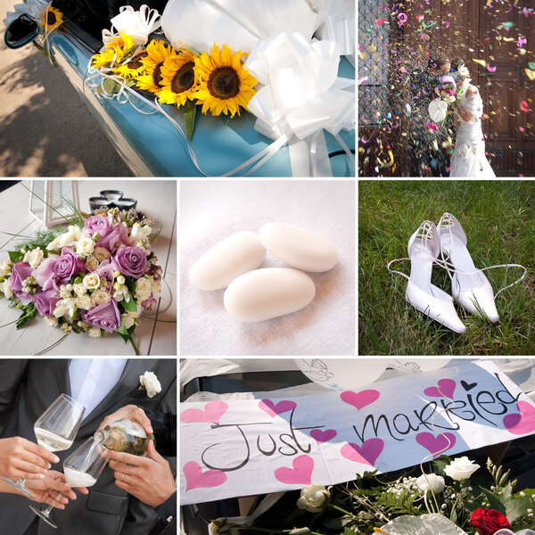 Just married collage