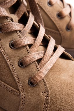 Kahverengi Tekstil ayakkabı bağcığı