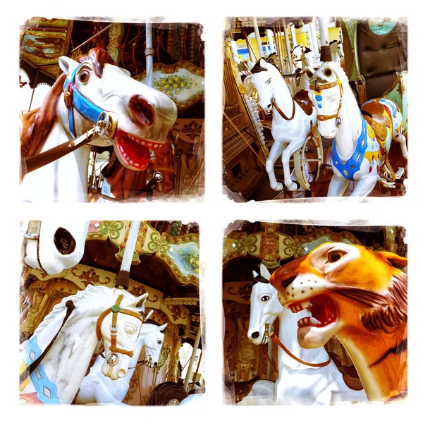 Carosello animali collage — Foto Stock