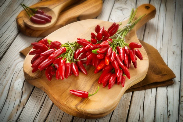 Rote Chilischoten — Stockfoto