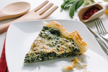 Ricotta ve ıspanak quiche