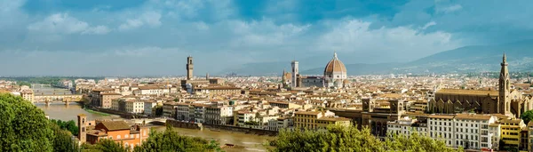 Panorama Florença Piazzale Michelangelo Dia Ensolarado — Fotografia de Stock