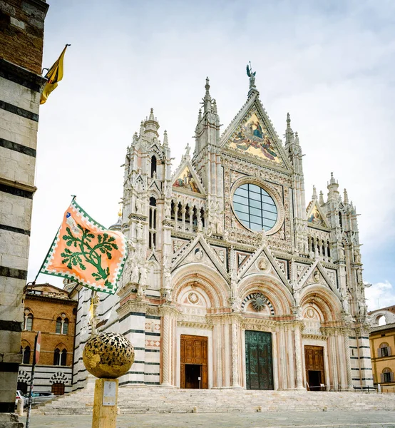 Utsikt Över Piazza Duomo Katedralen Och Santa Maria Della Scala — Stockfoto