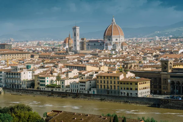 Panorama Florença Piazzale Michelangelo Dia Ensolarado — Fotografia de Stock