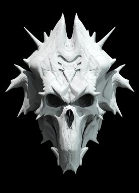 Monster skull design clipart