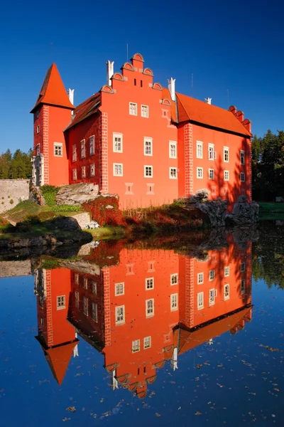 Fiaba castello rosso — Foto Stock
