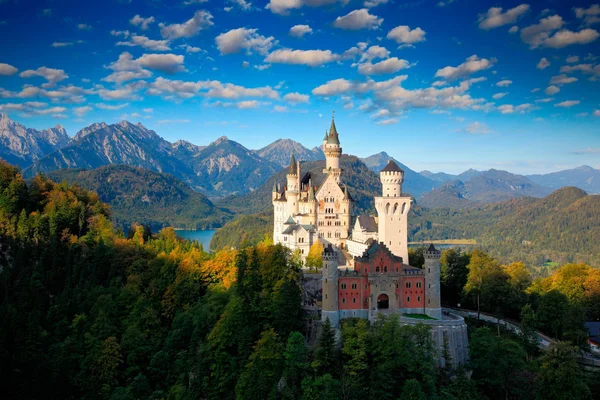 Castelo de conto de fadas famoso na Baviera — Fotografia de Stock
