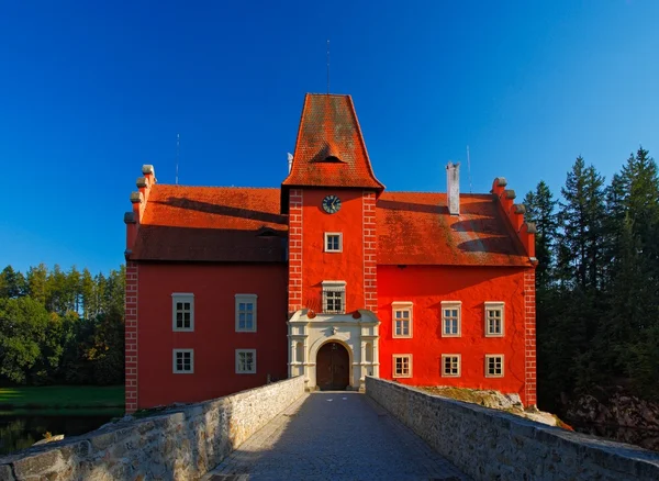 Sprookje rood kasteel — Stockfoto