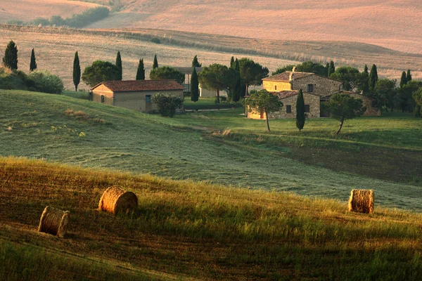 Widok stary wieś in Toskania — Zdjęcie stockowe