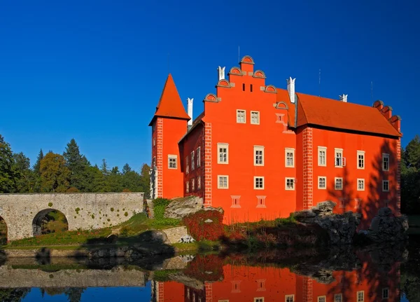 Conte de fées château rouge — Photo