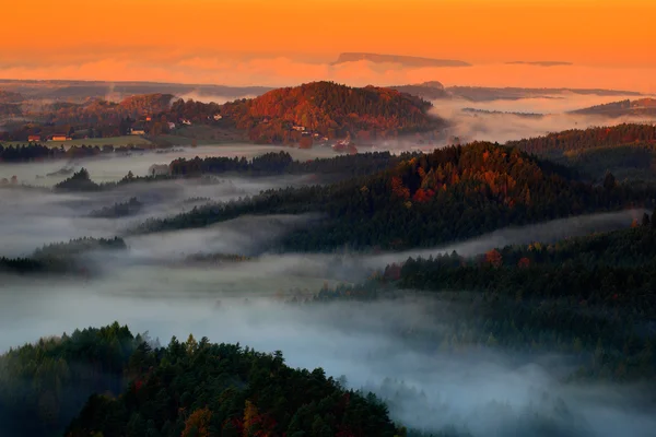 Valley of Bohemian Switzerland park — Φωτογραφία Αρχείου