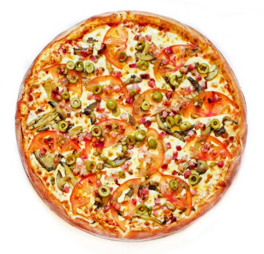 Zeytinli anlaşılmaz pizza