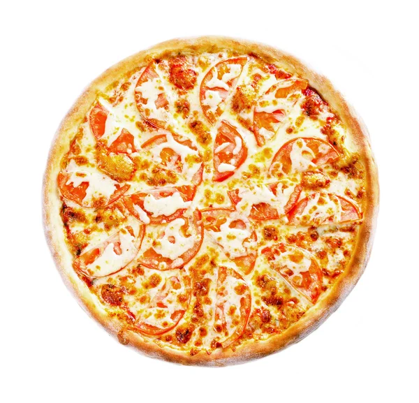 Pizza margarita Üstten Görünüm