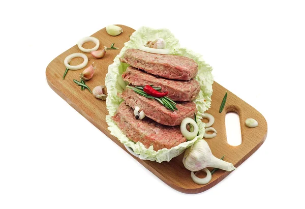 Baharat ile rustik köfte