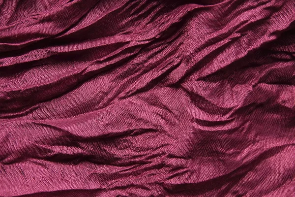 Closeup of crumpled purple textile — Stock Photo, Image