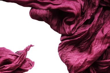arka plan bakış beyaz izole buruşuk mor Tekstil