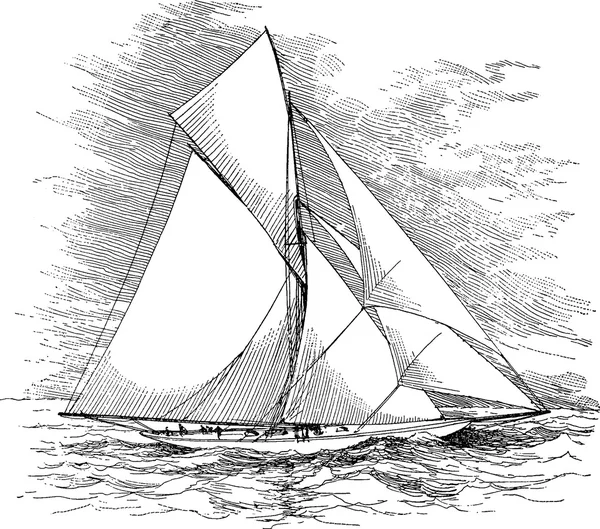 Марочні зображення яхти — стокове фото