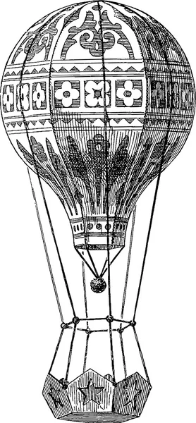 Vintage Image Heißluftballon — Stockfoto