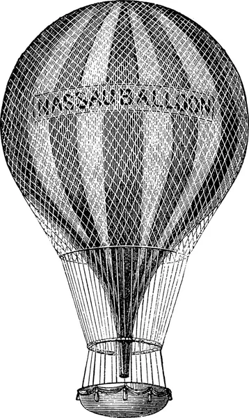 Vintage afbeelding luchtballon — Stockfoto