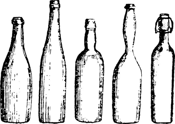 Vintage obraz láhve — Stock fotografie