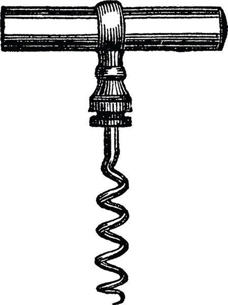 Corkscrew imagem vintage — Fotografia de Stock