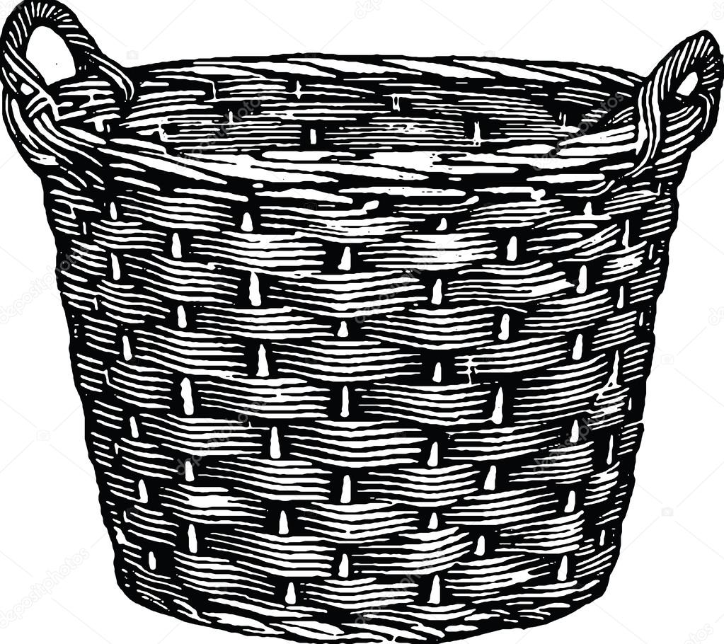 Vintage picture basket
