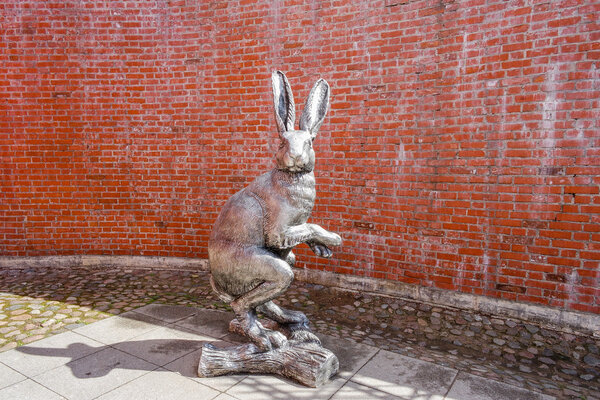 Big hare sculpture