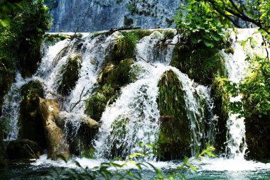 plitvice gölleri, şelale