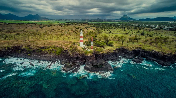 Tropikal Mauritius Adası Deniz feneri
