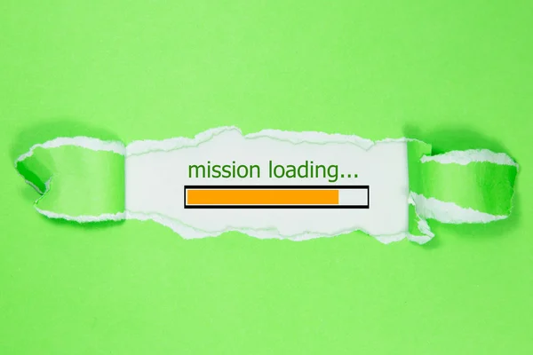 Nova barra de carregamento de missão — Fotografia de Stock