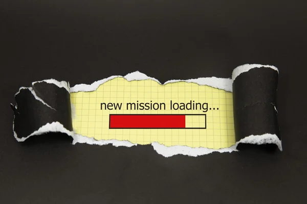 Нова панель завантаження місії — стокове фото