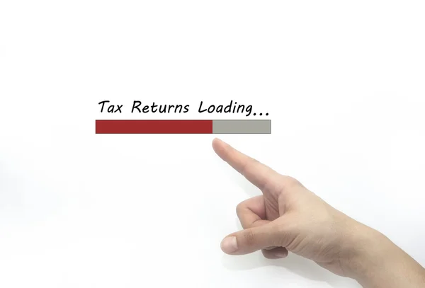 Zeznania podatkowe ładowania pasek postępu — Zdjęcie stockowe
