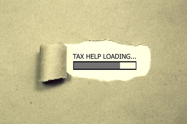 Панель налоговой помощи — стоковое фото