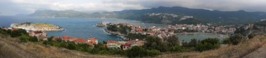 Türkiye 'de Amasra deniz manzarası. panoramik görünüm