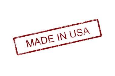 kırmızı kare grunge Usa dilinde yapılmıştır