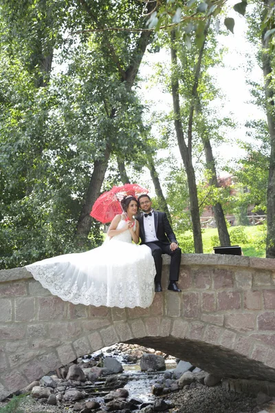 결혼식 신부와 신랑을 위하여 아름다운 — 스톡 사진