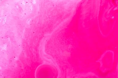 Arka plan olarak kullanmak için akrilik karışımının yakın plan soyut rengi. Mermer desenli akrilik doku, pembe mermer zemin