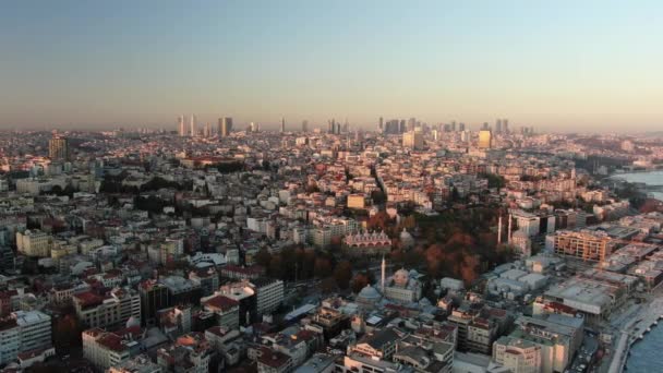 Vista Aérea Ciudad Istanbul Pavo — Vídeos de Stock